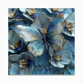 Blue Orchids Canvas Print