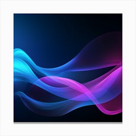 Abstract Wavy Lines Canvas Print