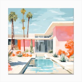 Palm Springs House 1 Canvas Print