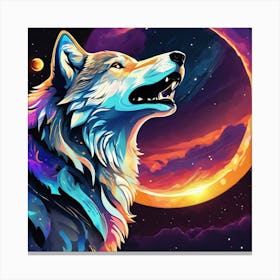 Howling Wolf Canvas Print