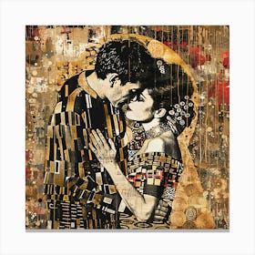 Kiss By Gustav Klimt Canvas Print