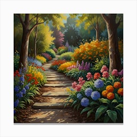 Garden Path Canvas Print