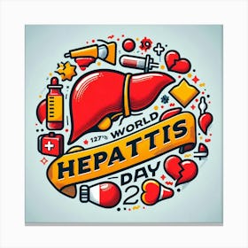 World Hepatitis Day 7 Canvas Print