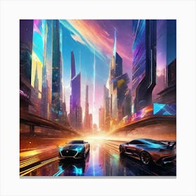 Futuristic City 149 Canvas Print