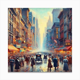 New York City Street Scene 3 Canvas Print