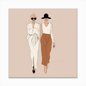 Fashion Illustration Canvas Print