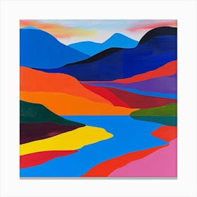 Colourful Abstract Abisko National Park Sweden 4 Canvas Print