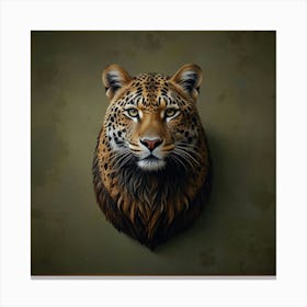 Leopard Head Wall Art Canvas Print