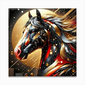 Creative Horse Beauty Illustration Nr 269 Canvas Print