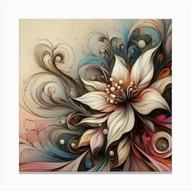 Abstract Flower 2 Canvas Print