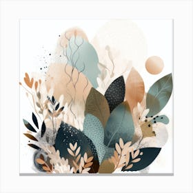 Botanical Abstract Painting Canvas Print