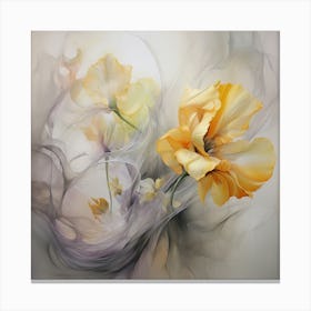 AI Golden Serenity Canvas Print