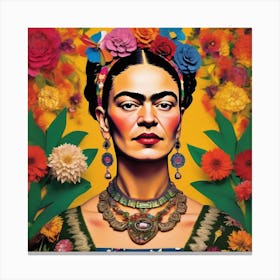 Frida Kahlo A Captivating Mexican 1 Canvas Print