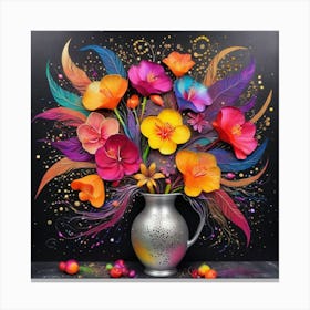 Flowers In A Vase 2 Canvas Print