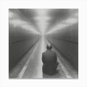 Man In A Tunnel Canvas Print