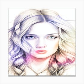 Portrait Of A Girl Canvas Print