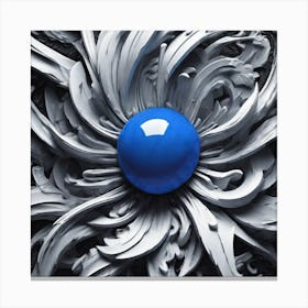 Blue Flower 1 Canvas Print