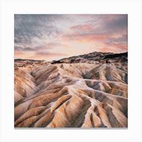 Death Valley Mountain Sunset Canvas Print