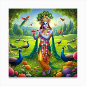 Lord Krishna 14 Canvas Print