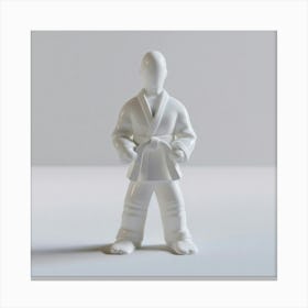 Karate Figurine Canvas Print