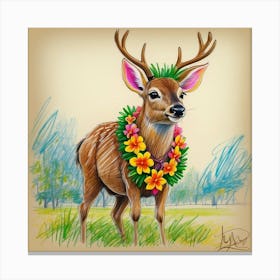 Hawaiian Deer 1 Canvas Print