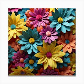 Colorful Flowers 32 Canvas Print