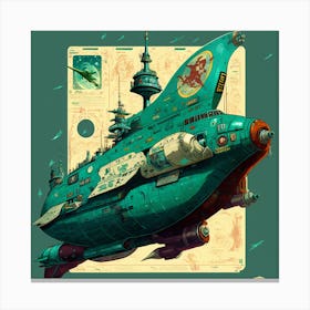 Spaceship Canvas Print