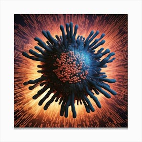 Virus - 3d Illustration Canvas Print