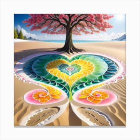 Heart Tree 2 Canvas Print