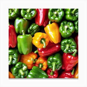 Colorful Peppers 20 Canvas Print