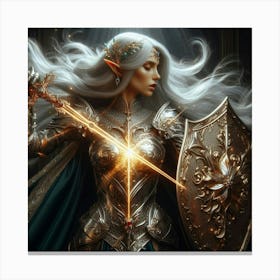 Elf Warrior 10 Canvas Print