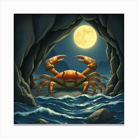 Crab In The Cave 12 Canvas Print