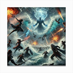 Tides Of War Canvas Print