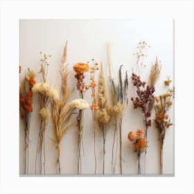 Dried Flowers Canvas Print