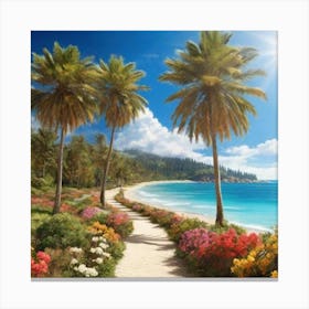 Path To The Beach 5 Canvas Print