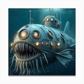 Submarine Art Canvas Print