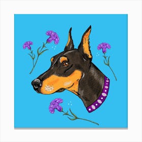 Pinscher Square Canvas Print