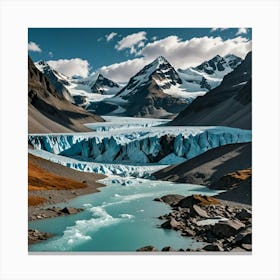 Glacier In Chile Canvas Print