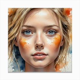 Portrait Of A Girl 24 Canvas Print