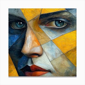 Abstract Portrait Of A Woman 9 Canvas Print