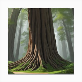 Tree In The Forest Canvas Print