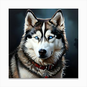 Husky Dog 1 Canvas Print