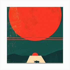 Red Sun 3 Canvas Print