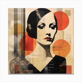 Woman'S Face Canvas Print