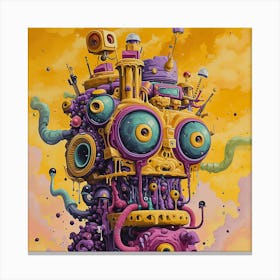 'Robot City' 1 Canvas Print