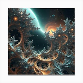 In The Middle Of A Fractal Universe 22 Canvas Print