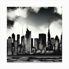 New York City Skyline 65 Canvas Print