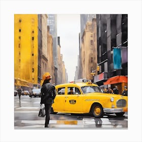 New York City Taxi Canvas Print