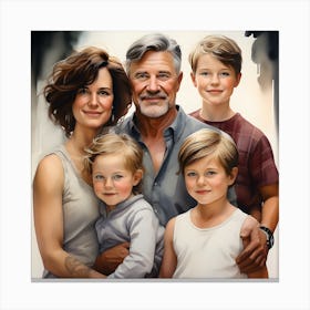 Family Portrait 2 Canvas Print