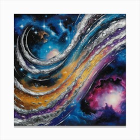 Galaxy Swirls Canvas Print